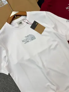 PTS02 White Color The Notrh Face Imported China Fabric Premium Tshirt gallery 2